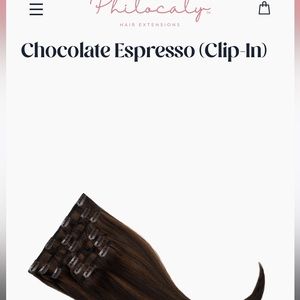 Philocaly Chocolate Espresso 18 Inch Clip ins